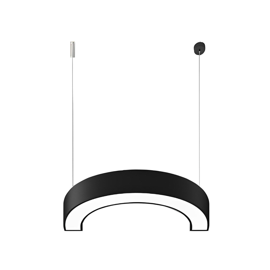 Set of 2 C-Shaped Pendant Lights - Minimalist Arc Design for Modern Spaces