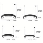 Set of 2 C-Shaped Pendant Lights - Minimalist Arc Design for Modern Spaces