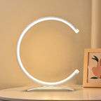 Modern C-Shaped Touch-Control LED Table Lamp