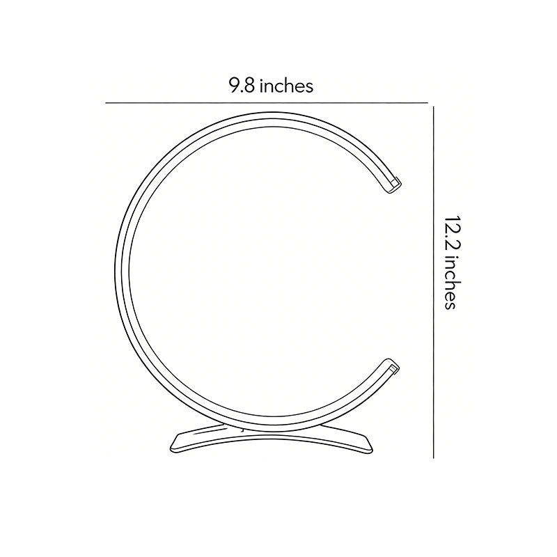 Modern C-Shaped Touch-Control LED Table Lamp