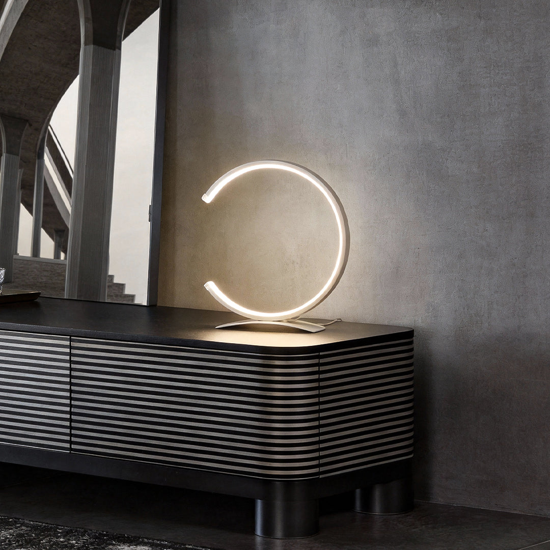 Modern C-Shaped Touch-Control LED Table Lamp