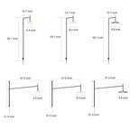 Modern Minimalist Metal LED Cantilever Wall Lamp
