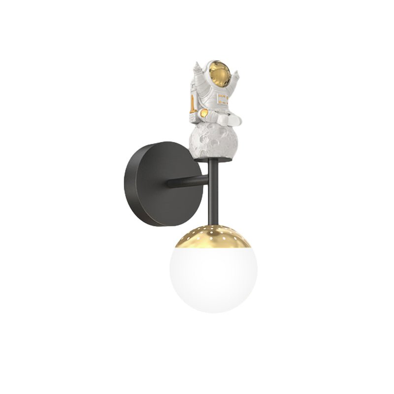 Modern Cartoon Astronaut LED Wall Sconces with 3-Step Dimming