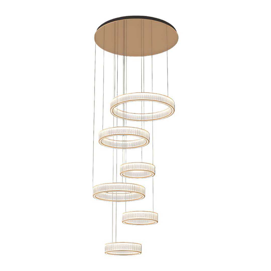 Luxury Large Crystal Circular Ceiling Chandelier