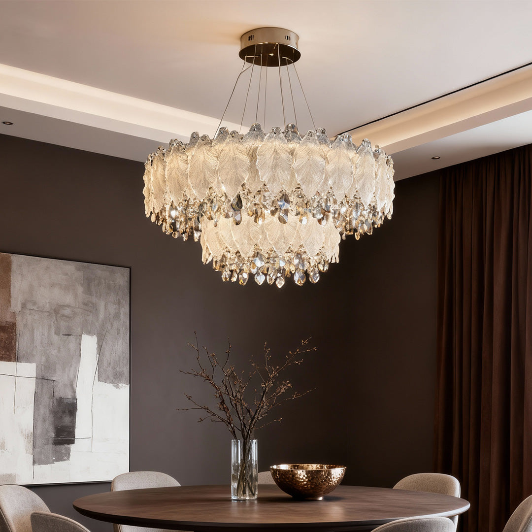 Gold Crystal Country French Chandelier Ceiling Light