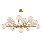 Contemporary Glass Globe Chandelier - Starry Sky Ceiling Light