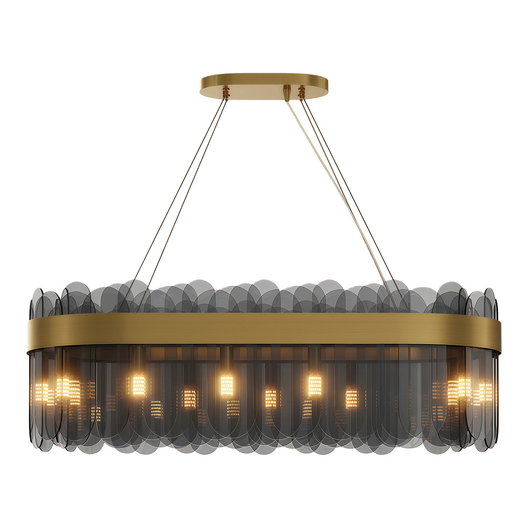 Luxury Glass Ceiling Chandelier - Modern Traditional Design