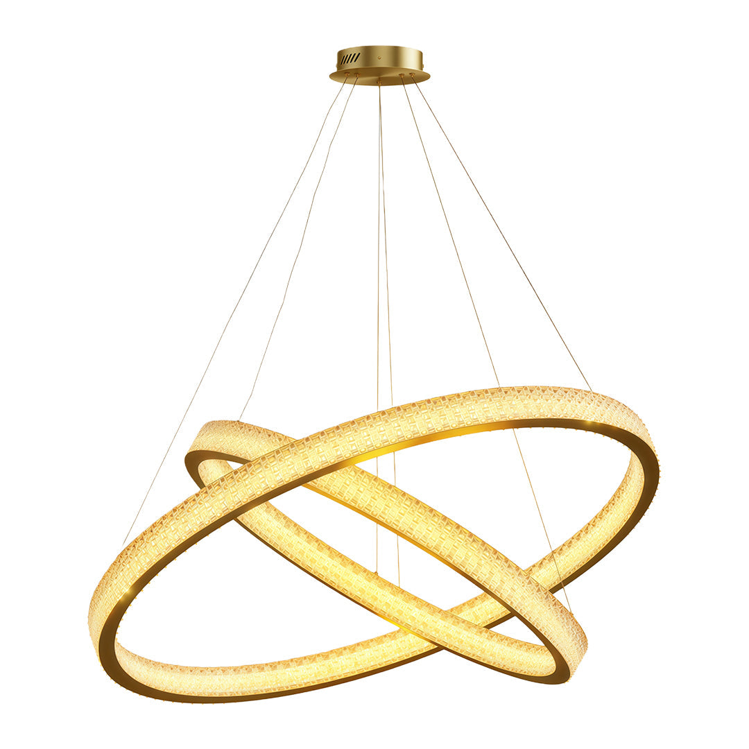 Luxury Copper Circular Chandelier Ceiling Light