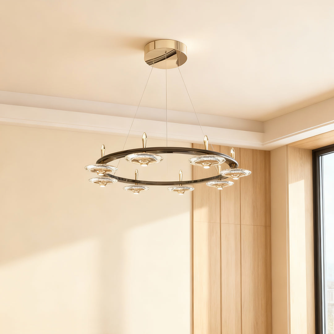 Luxury Round Crystal Chandelier Ceiling Light