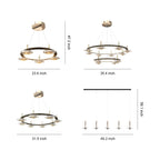 Luxury Round Crystal Chandelier Ceiling Light