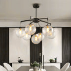 Premium Copper and Glass Ball Chandelier Ceiling Light