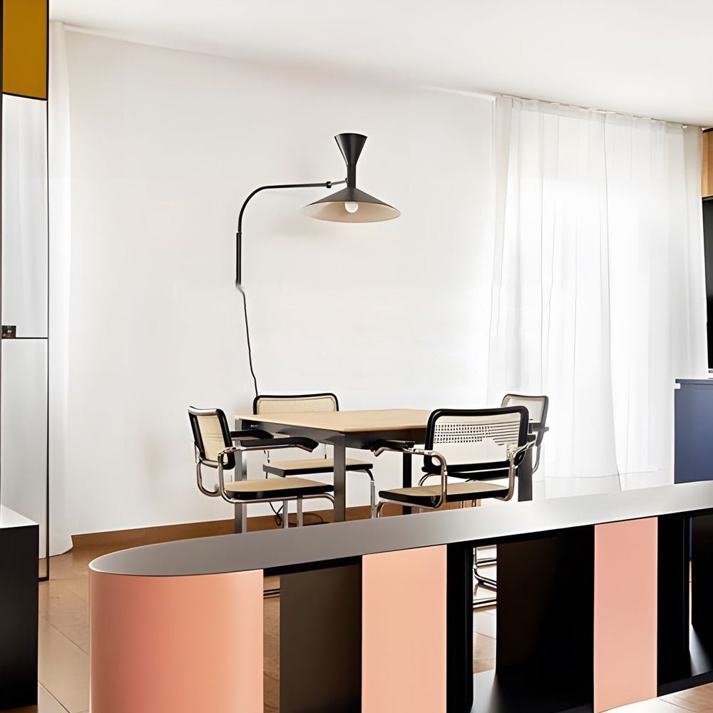 Modern Double-Joint Swing Arm Wall Sconce - Adjustable Up and Down Light