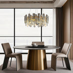 Modern Crystal Ceiling Light with Eye Protection
