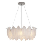 Modern Luxury Glass Feather Chandelier Ceiling Light