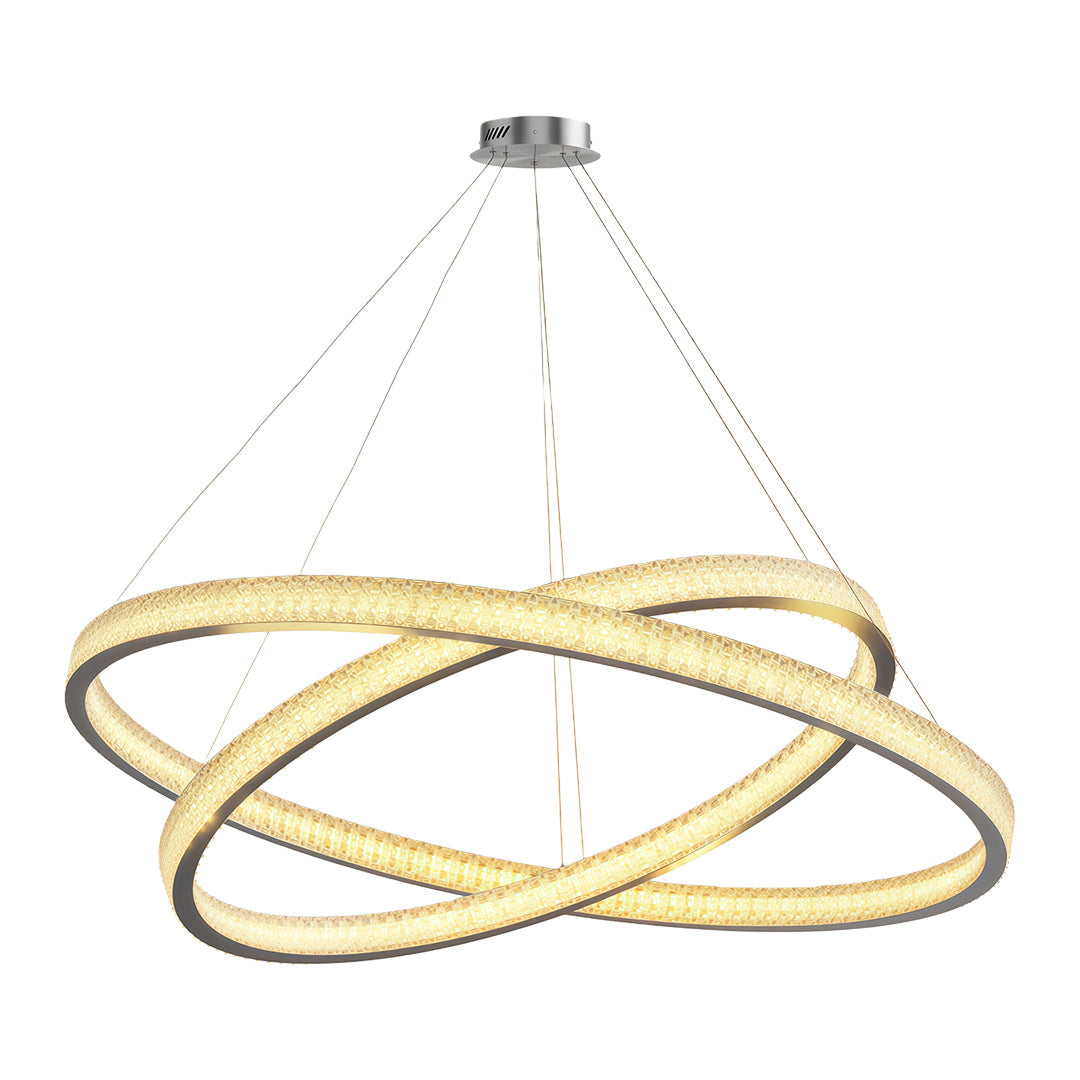 Luxury Copper Circular Chandelier Ceiling Light