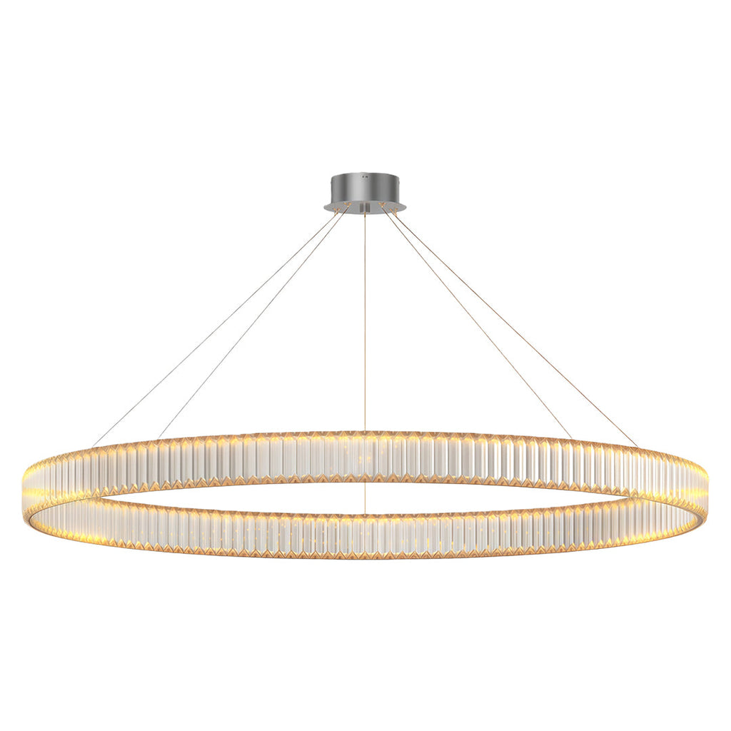 Premium Crystal Round Chandelier - Elegant Ceiling Light