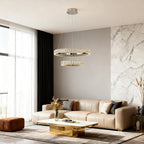 Minimalist Luxury Circle Chandelier - Elegant Ring Ceiling Light