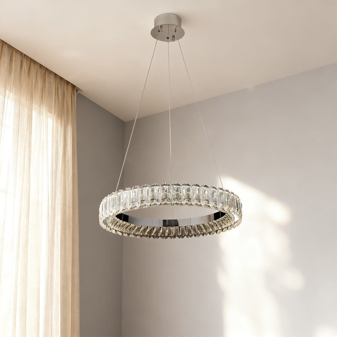Minimalist Luxury Circle Chandelier - Elegant Ring Ceiling Light