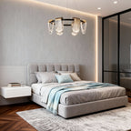 Modern Minimalist Circular Metal Chandelier Ceiling Light
