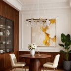 Modern Minimalist Circular Metal Chandelier Ceiling Light