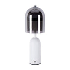 Minimalist Italian Glass Shade Table Lamp - Elegant Ambient Lighting