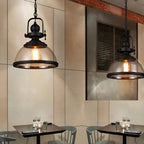 Retro Industrial Clear Glass Pendant Light Fixture