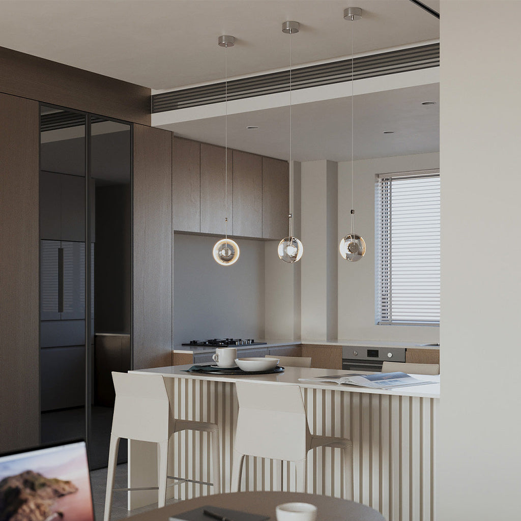 Modern Clear Pendant Ceiling Light - Minimalist Design