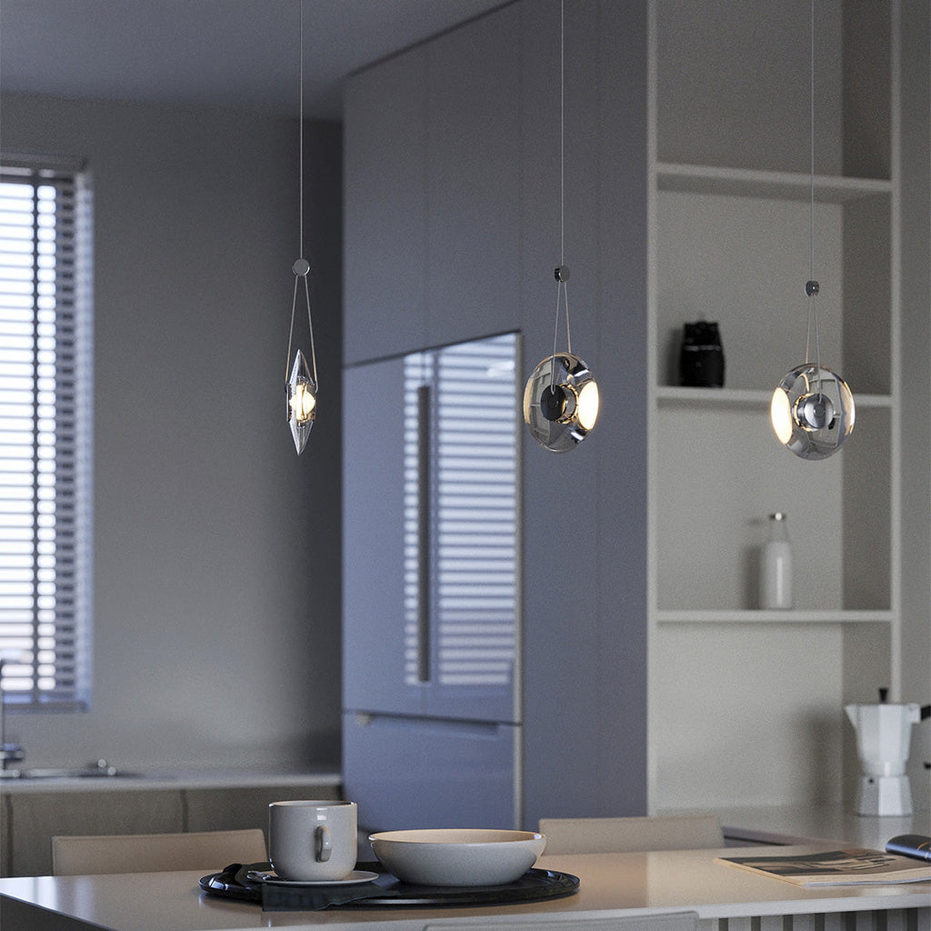 Modern Clear Pendant Ceiling Light - Minimalist Design