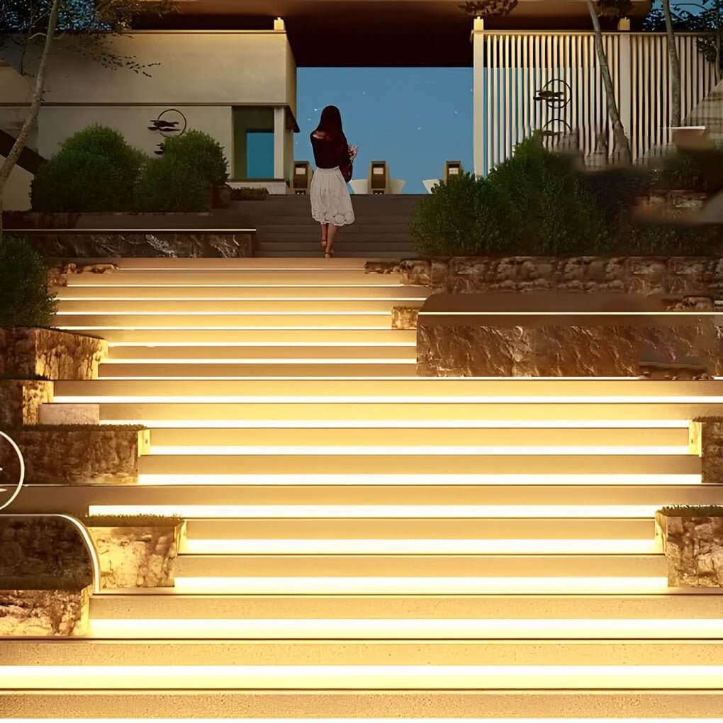 Premium Waterproof LED Outdoor Step Lights - Modern & Flexible Design