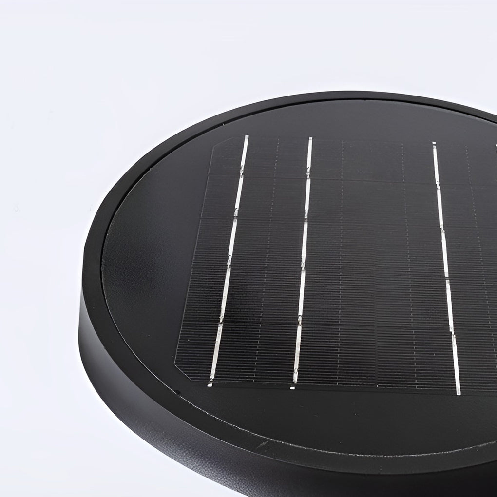 Modern Black LED Cylindrical Bollard Landscape Light