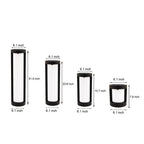 Modern Black LED Cylindrical Bollard Landscape Light