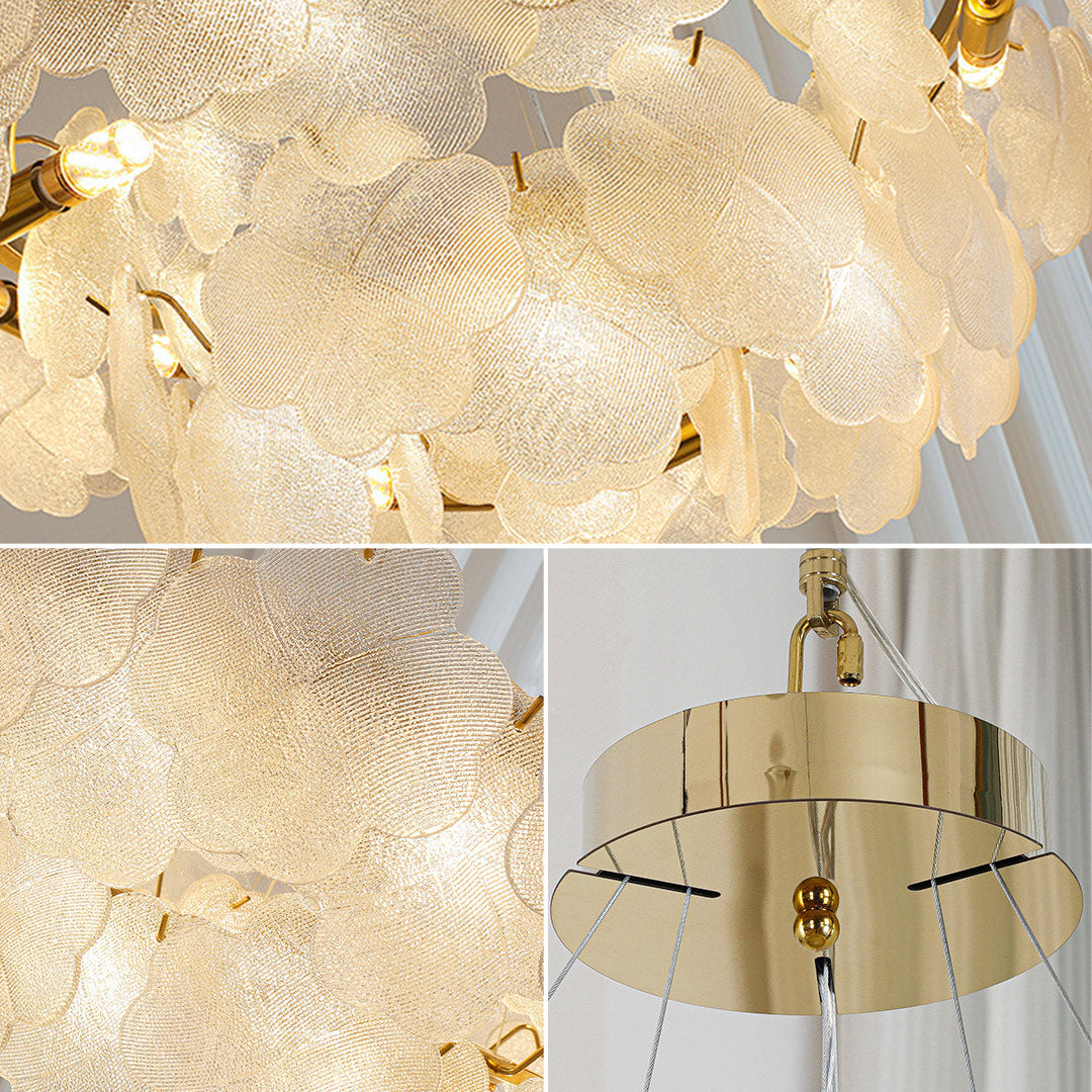 Premium French Floral Glass Chandeliers for Elegant Ceilings