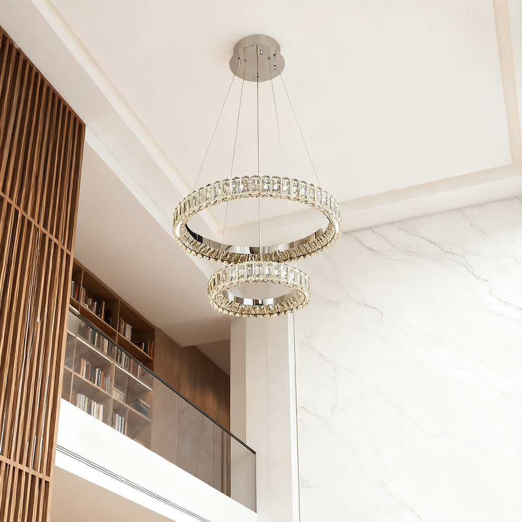 Minimalist Luxury Circle Chandelier - Elegant Ring Ceiling Light