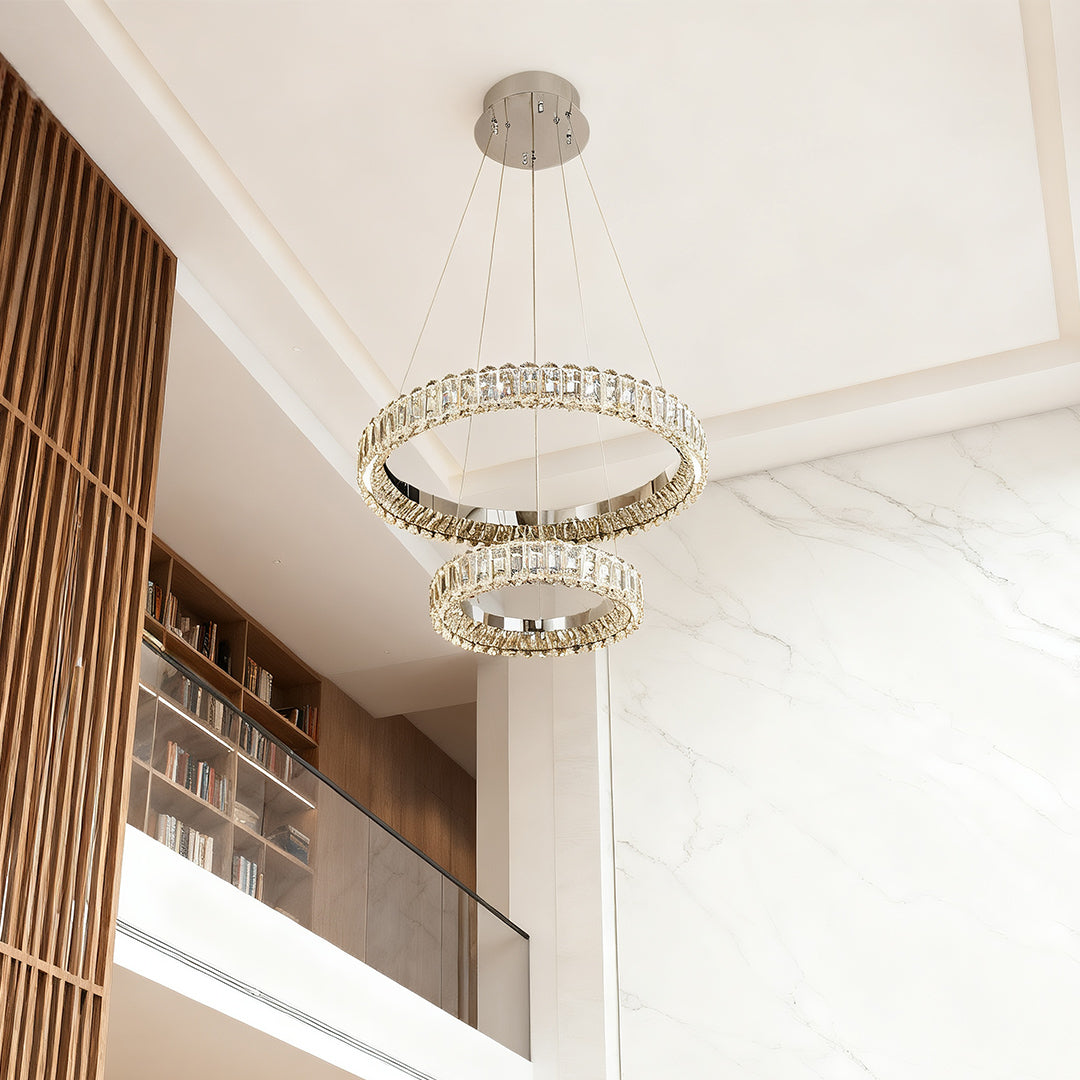Minimalist Luxury Circle Chandelier - Elegant Ring Ceiling Light