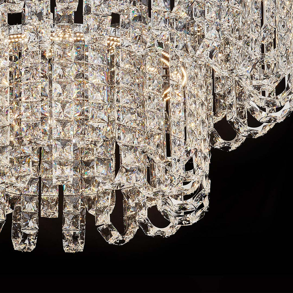 Modern Minimalist Crystal Chandelier - Luxury Ceiling Light