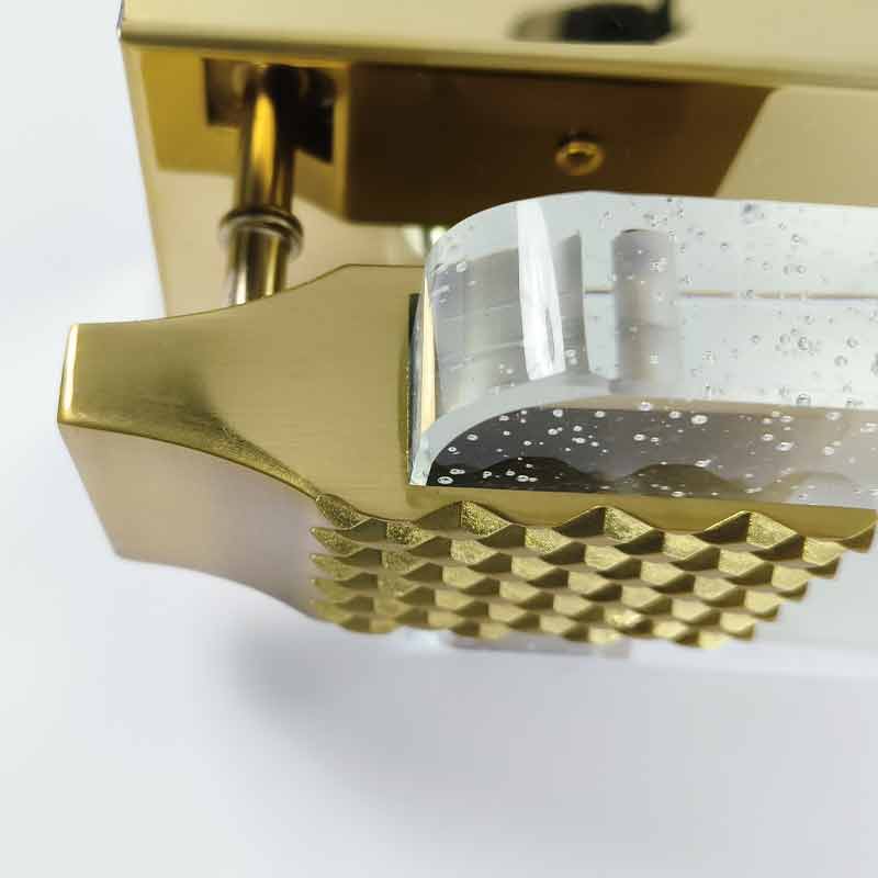 Modern LED Linear Crystal Wall Light for Living Room
