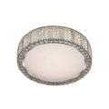 Premium Round Crystal LED Flush Mount Ceiling Light in Gold