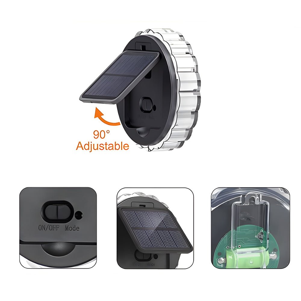 Premium Outdoor Solar Wall Lamp - Petal Design