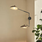 Contemporary Industrial Swing Arm Wall Lamp - Full Spectrum Lighting