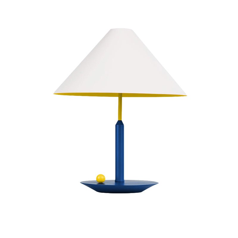 Vibrant Metal Triangle Table Lamp