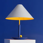 Vibrant Metal Triangle Table Lamp