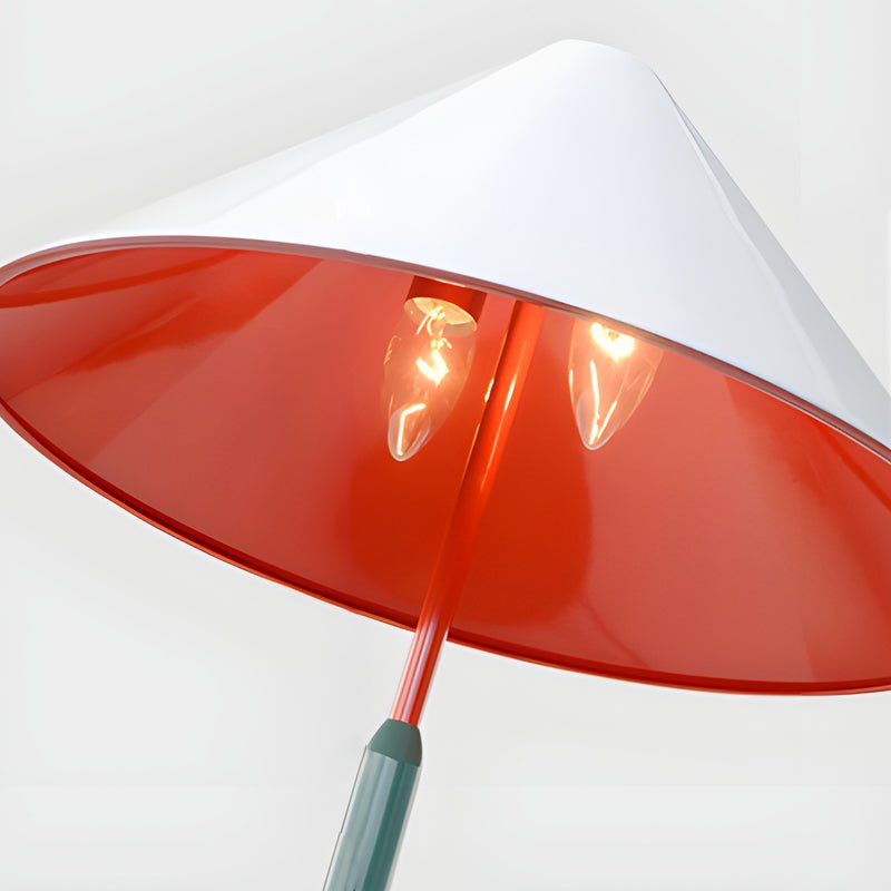 Vibrant Metal Triangle Table Lamp