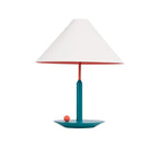 Vibrant Metal Triangle Table Lamp