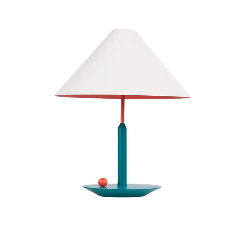 Vibrant Metal Triangle Table Lamp