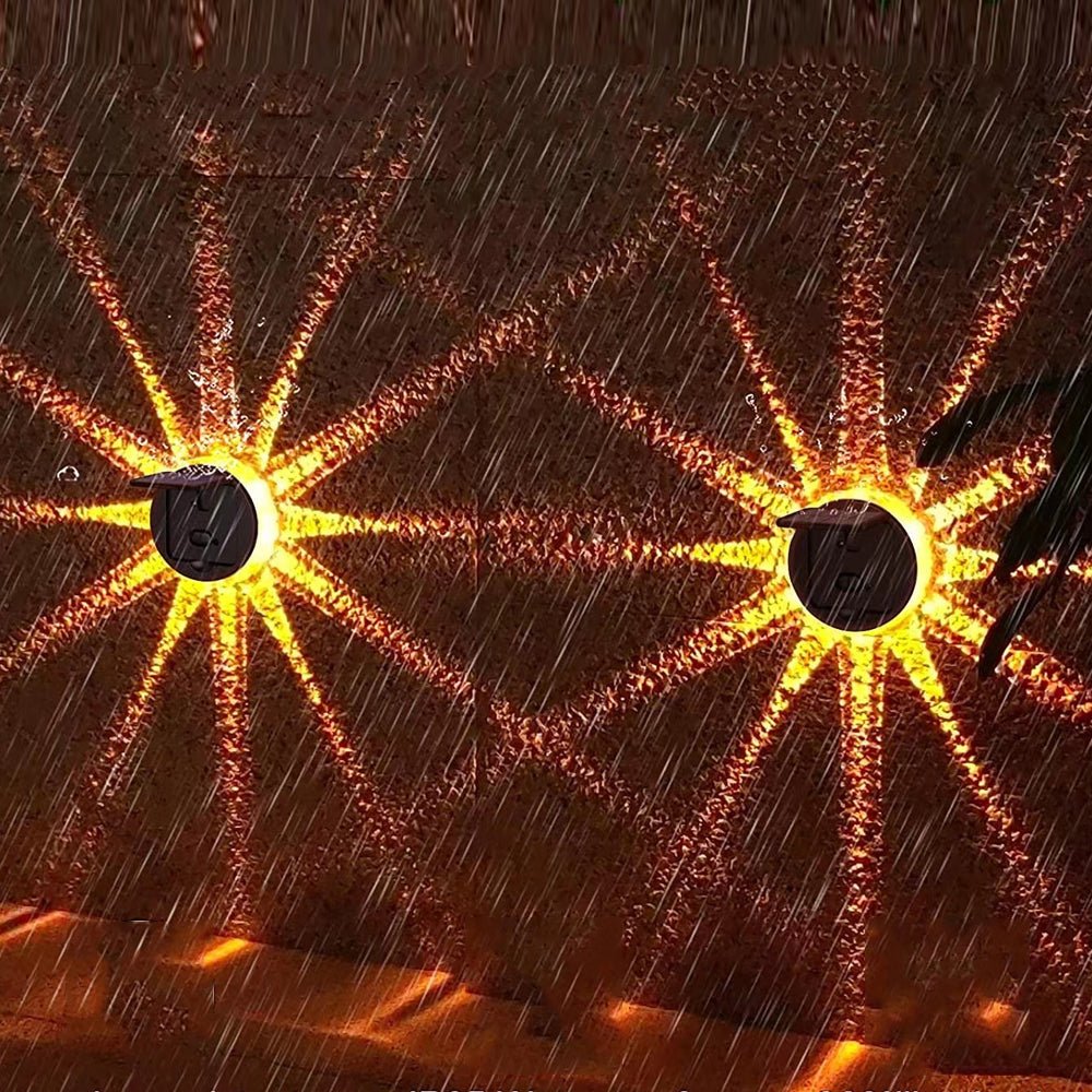 Premium Outdoor Solar Wall Lamp - Petal Design