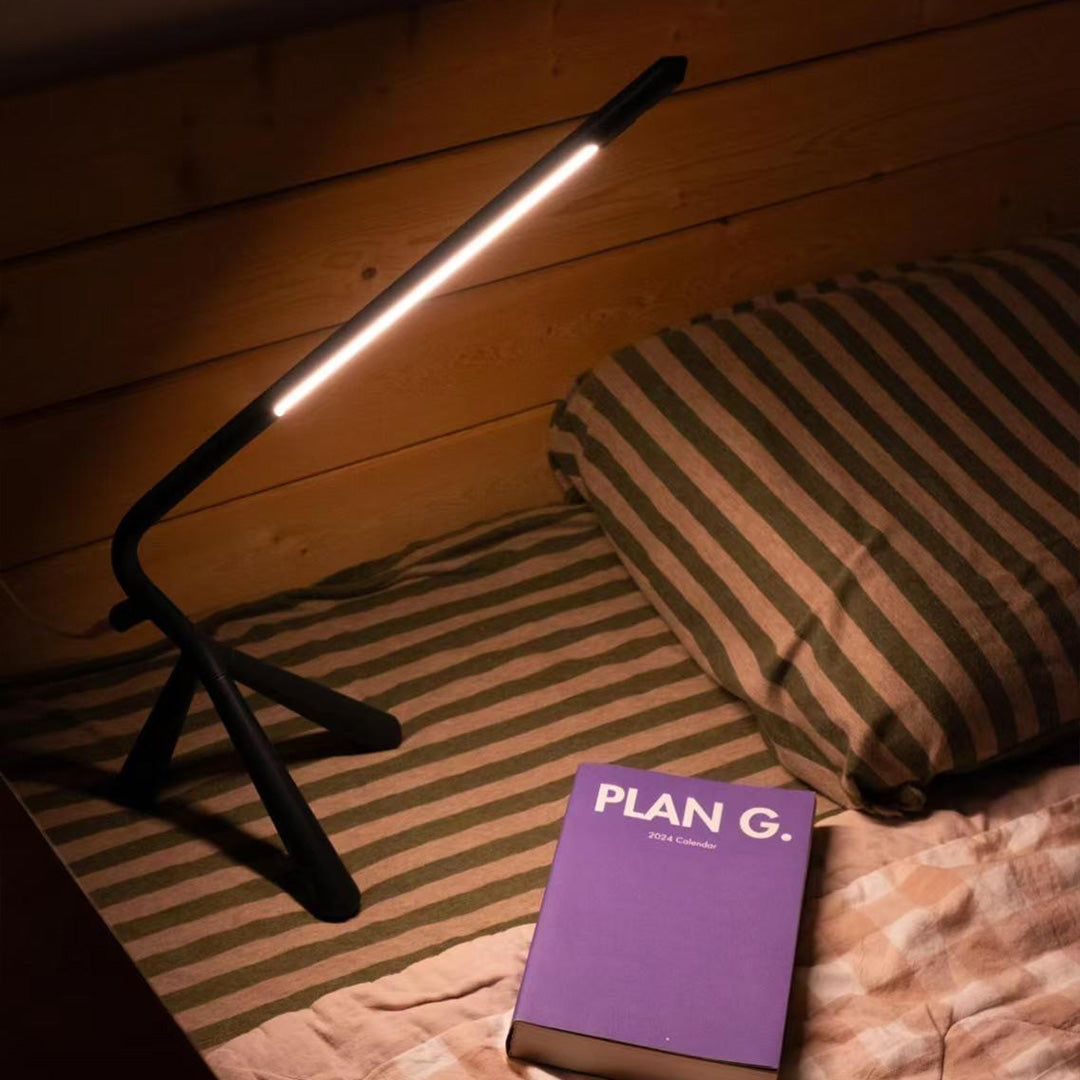 Rotatable LED Table Lamp with Three Legs - Eye-Care Accent Lighting
