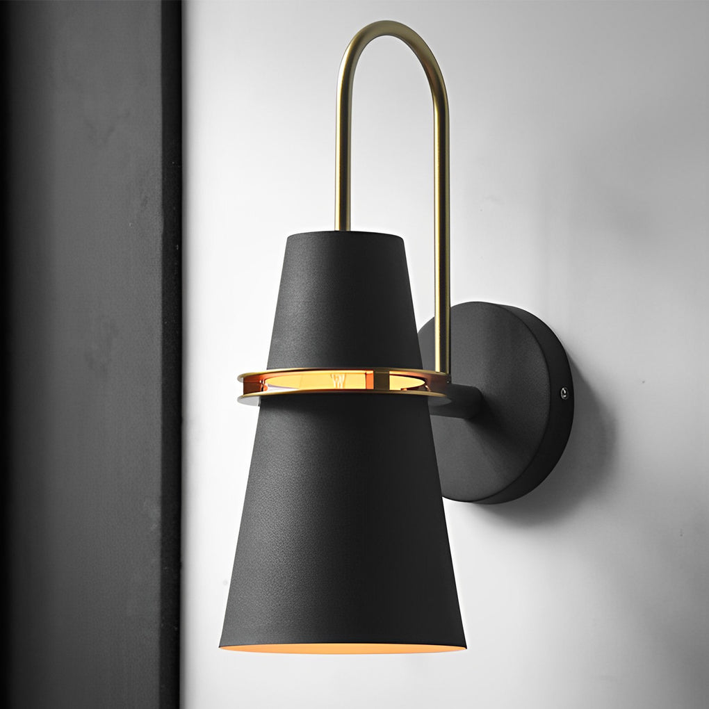 Modern White Cone Wall Lamp - Creative Iron Design