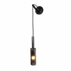 Modern Black and Copper Bedside Wall Lamp
