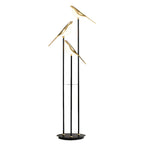 Contemporary 3-Head Bird Floor Lamp - Artistic Accent Lighting