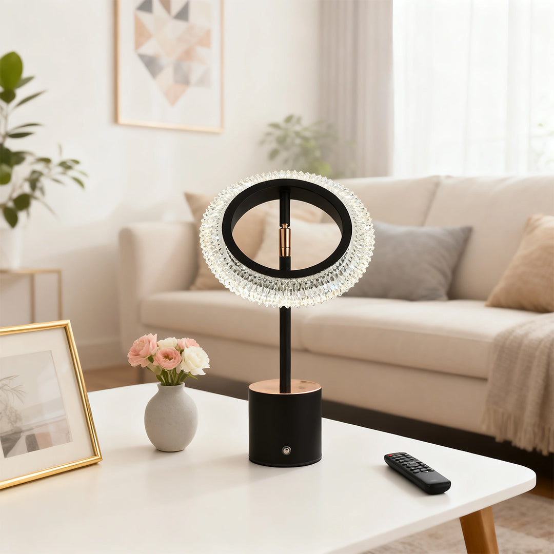 Minimalist Modern Ring Table Lamp with Touch Charging